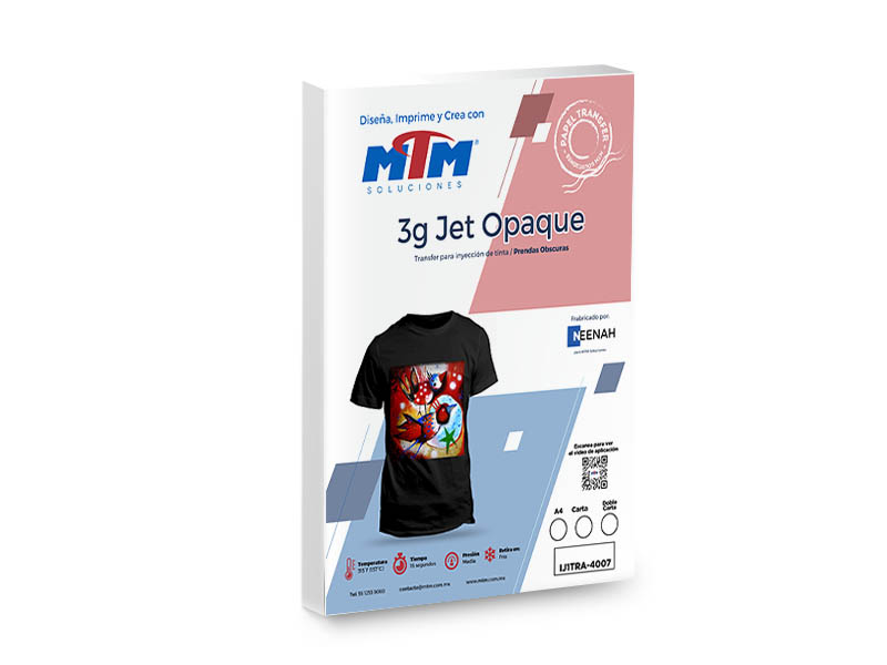 TRANSFER 3G JET OPAQUE 9838P0, 100 HOJAS CARTA